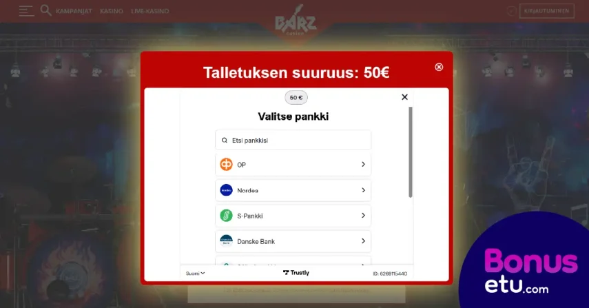 barz casino rekisteroityminen