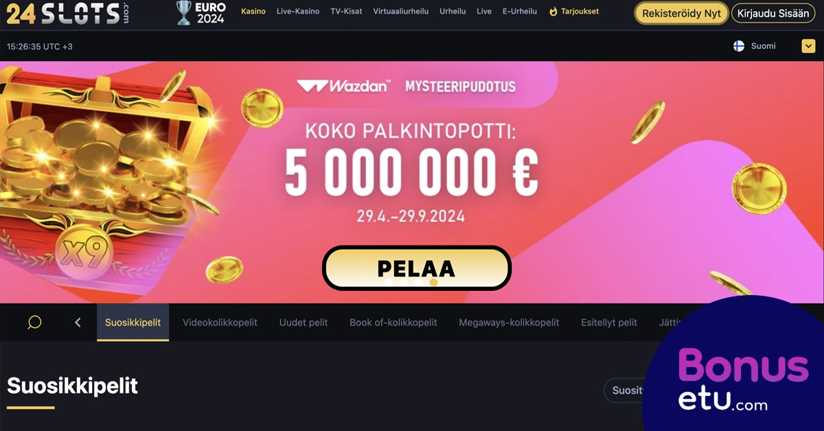 24 slots etusivu