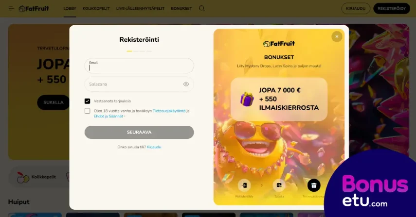 fat fruit casino arvostelu rekisteroityminen