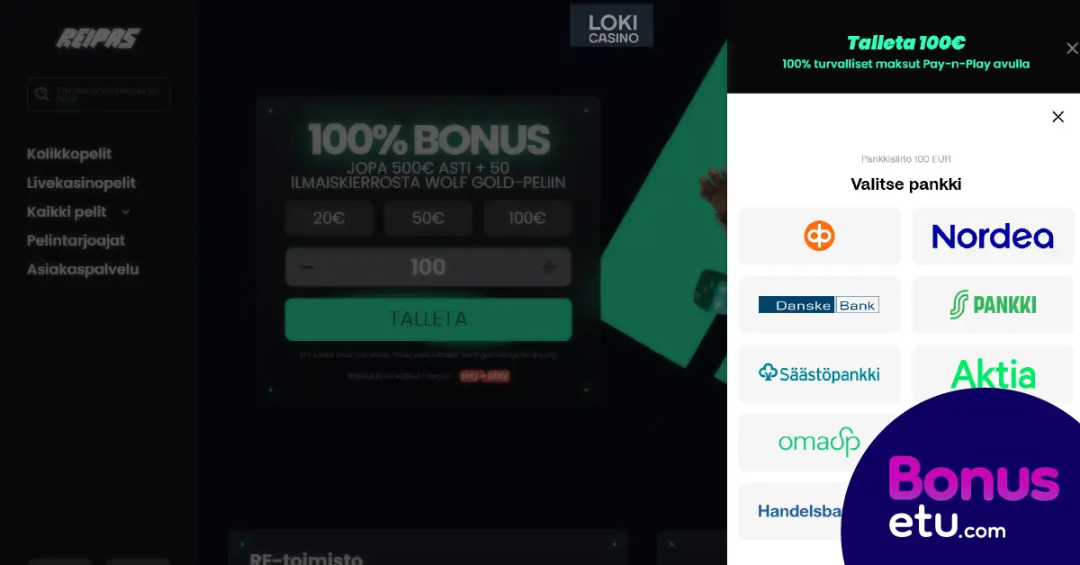 reipas casino rekisteröityminen