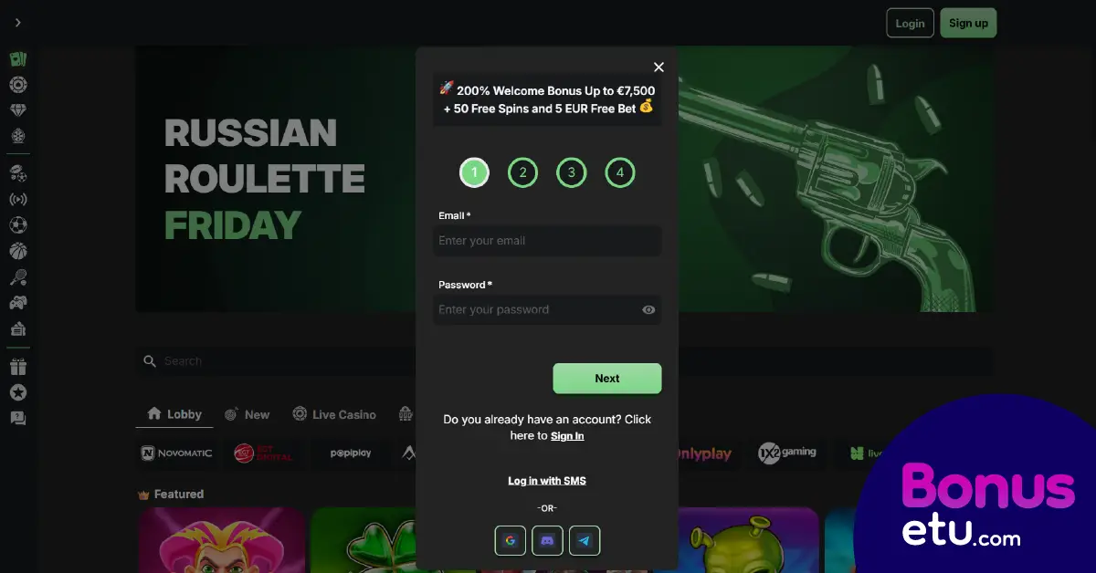Betblast casinolle rekisteröityminen