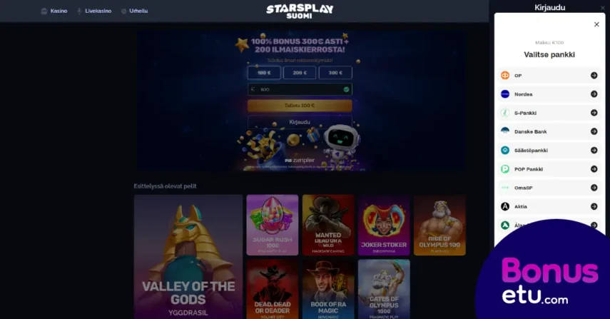 starsplaysuomi casino rekisteroityminen